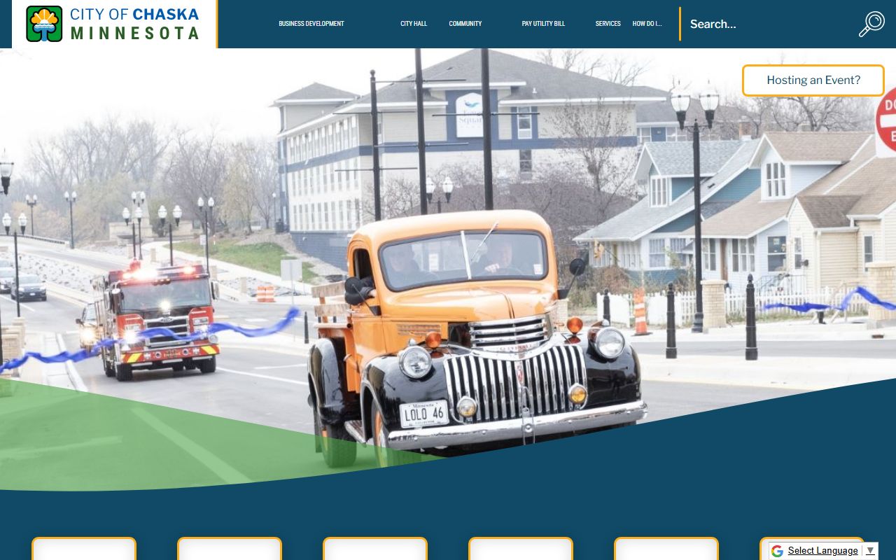 City of Chaska website for Chaska residents directory searches