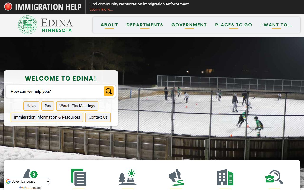 City of Edina website for Edina residents directory lookup