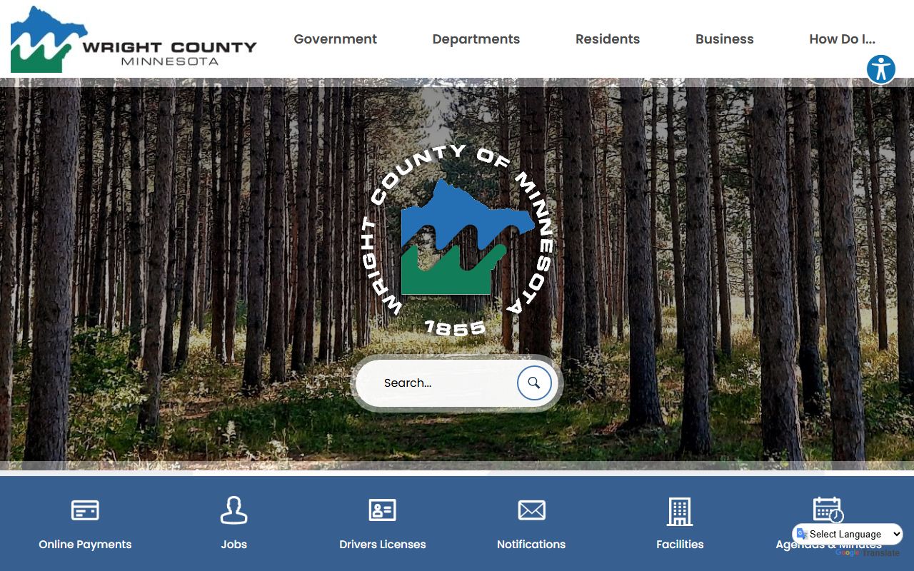 Wright County website for Otsego residents directory court records